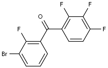 Methanone, (3-bromo-2-fluorophenyl)(2,3,4-trifluorophenyl)- Structure