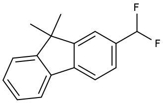 2-(Difluoromethyl)-9,9-dimethyl-9H-fluorene 化学構造式