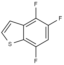 4,5,7-trifluorobenzo[b]thiophene,19842-86-5,结构式