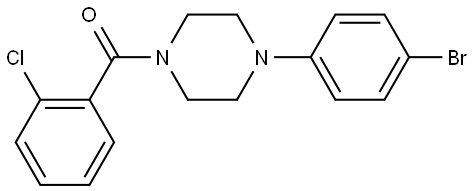 4-(4-Bromophenyl)-1-piperazinyl](2-chlorophenyl)methanone Structure