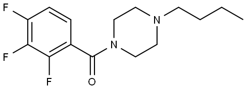 (4-Butyl-1-piperazinyl)(2,3,4-trifluorophenyl)methanone 结构式