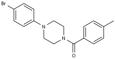 4-(4-Bromophenyl)-1-piperazinyl](4-methylphenyl)methanone,1986069-50-4,结构式