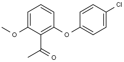 1-[2-(4-Chlorophenoxy)-6-methoxyphenyl]ethanone,1987528-03-9,结构式