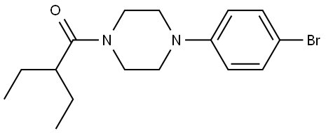 1-[4-(4-Bromophenyl)-1-piperazinyl]-2-ethyl-1-butanone Structure