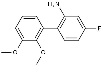 4-Fluoro-2',3'-dimethoxy[1,1'-biphenyl]-2-amine 结构式