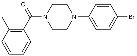 4-(4-Bromophenyl)-1-piperazinyl](2-methylphenyl)methanone Structure