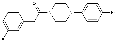 1-[4-(4-Bromophenyl)-1-piperazinyl]-2-(3-fluorophenyl)ethanone|