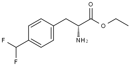 ethyl (R)-2-amino-3-(4-(difluoromethyl)phenyl)propanoate Structure