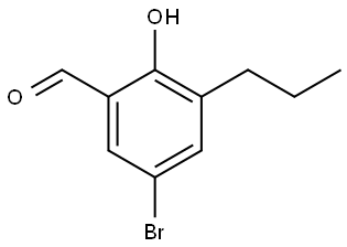 5-Bromo-2-hydroxy-3-propylbenzaldehyde,1994365-47-7,结构式