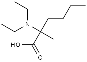 2-(二乙氨基)-2-甲基己酸 结构式