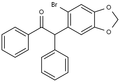 2-(6-bromobenzo[d][1,3]dioxol-5-yl)-1,2-diphenylethan-1-one Structure