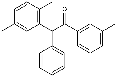 2-(2,5-dimethylphenyl)-2-phenyl-1-(m-tolyl)ethan-1-one Structure