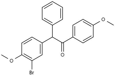 2-(3-bromo-4-methoxyphenyl)-1-(4-methoxyphenyl)-2-phenylethan-1-one,1995100-30-5,结构式