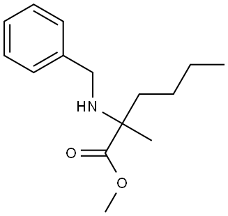 methyl 2-(benzylamino)-2-methylhexanoate Struktur