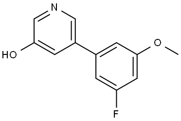 5-(3-Fluoro-5-methoxyphenyl)-3-pyridinol,1995359-16-4,结构式