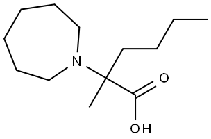 2-(氮杂环庚烷-1-基)-2-甲基己酸,1995395-43-1,结构式