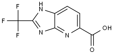 2-(trifluoromethyl)-3H-imidazo[4,5-b]pyridine-5-carboxylic acid Structure