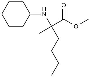 甲基 2-(环己基氨基)-2-甲基己酸酯 结构式