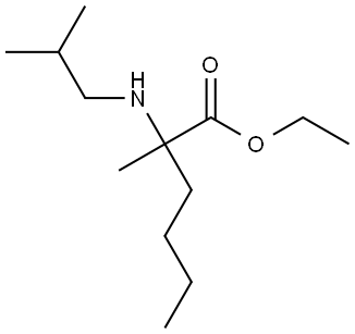 乙基 2-(异丁基氨基)-2-甲基己酸酯, 1996221-48-7, 结构式