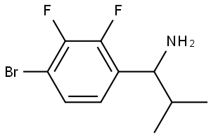1-(4-BROMO-2,3-DIFLUOROPHENYL)-2-METHYLPROPAN-1-AMINE Structure