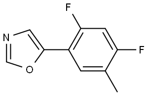 5-(2,4-Difluoro-5-methylphenyl)oxazole Structure