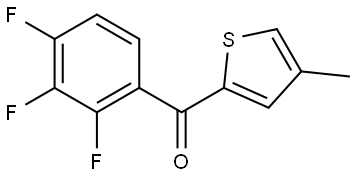 (4-Methyl-2-thienyl)(2,3,4-trifluorophenyl)methanone Structure