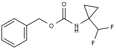 benzyl (1-(difluoromethyl)cyclopropyl)carbamate 结构式