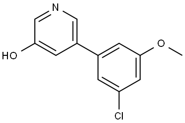 5-(3-Chloro-5-methoxyphenyl)-3-pyridinol Struktur