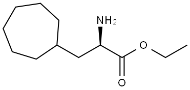 ethyl (R)-2-amino-3-cycloheptylpropanoate,1997416-64-4,结构式