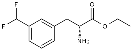 ethyl (R)-2-amino-3-(3-(difluoromethyl)phenyl)propanoate Structure