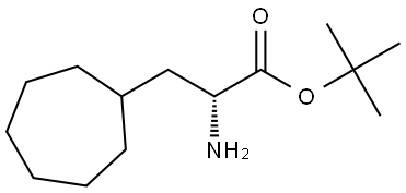 tert-butyl (R)-2-amino-3-cycloheptylpropanoate,1998557-58-6,结构式