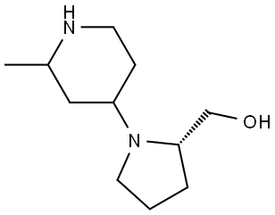 ((2S)-1-(2-methylpiperidin-4-yl)pyrrolidin-2-yl)methanol Structure