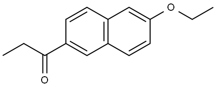 1-(6-ethoxynaphthalen-2-yl)propan-1-one 结构式