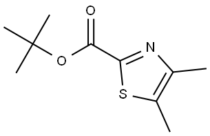 tert-butyl 4,5-dimethylthiazole-2-carboxylate,1999320-12-5,结构式