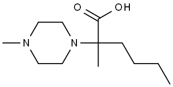 2-methyl-2-(4-methylpiperazin-1-yl)hexanoic acid|2-甲基-2-(4-甲基哌嗪-1-基)己酸