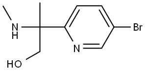 2-(5-bromopyridin-2-yl)-2-(methylamino)propan-1-ol Structure