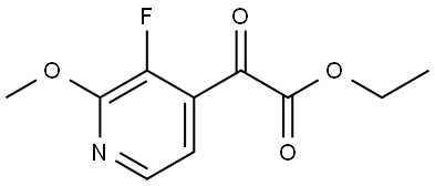 2000146-19-8 Ethyl 3-fluoro-2-methoxy-α-oxo-4-pyridineacetate