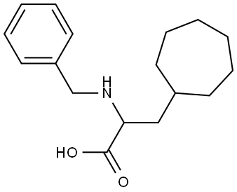 2-(benzylamino)-3-cycloheptylpropanoic acid 结构式