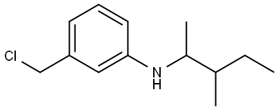 3-(chloromethyl)-N-(3-methylpentan-2-yl)aniline Structure