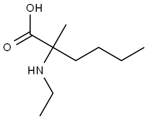 2-(乙基氨基)-2-甲基己酸 结构式