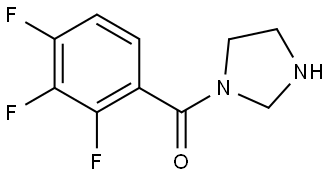 1-Imidazolidinyl(2,3,4-trifluorophenyl)methanone 结构式