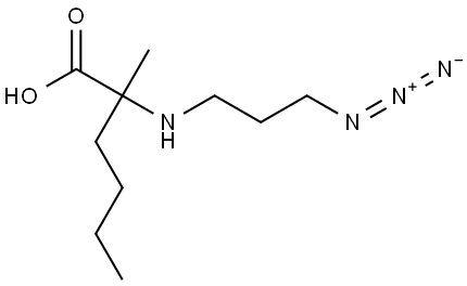 2-((3-叠氮基丙基)氨基)-2-甲基己酸, 2001292-22-2, 结构式