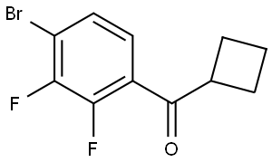 (4-Bromo-2,3-difluorophenyl)cyclobutylmethanone 结构式