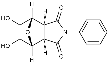 (3AR,4R,7S,7AS)-5,6-二羟基-2-苯基六氢-1H-4,7-环氧异吲哚-1,3(2H)-二酮, 2001614-78-2, 结构式