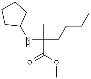 甲基 2-(环戊基氨基)-2-甲基己酸酯, 2003162-29-4, 结构式