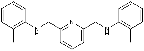 2,6-bis(2-methylanilinomethyl)pyridine 结构式