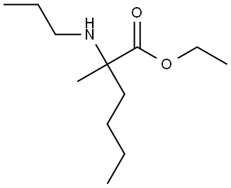 ethyl 2-methyl-2-(propylamino)hexanoate Struktur