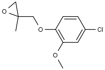 2-[(4-Chloro-2-methoxyphenoxy)methyl]-2-methyloxirane Structure