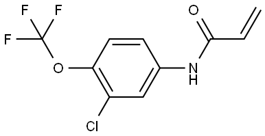 N-[3-Chloro-4-(trifluoromethoxy)phenyl]-2-propenamide,2003871-59-6,结构式