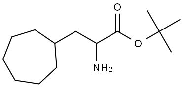 tert-butyl 2-amino-3-cycloheptylpropanoate Struktur